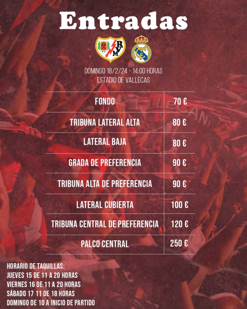 Entradas para el Rayo Vallecano-Real Madrid de la jornada 25 2 img 2395 1