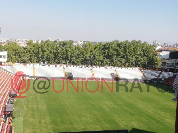 cesped estadio vallecas