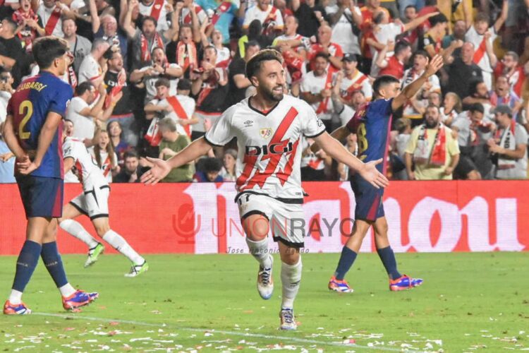 Unai López repite fórmula: su último gol también fue al Barcelona 1 Unai Rayo Barça