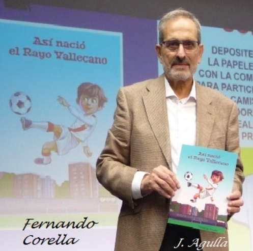 Fernando Corella presenta su cuento "Así nació el Rayo Vallecano" 1 Presentación cuento "Así nació el Rayo Valecano". Fuente de la imagen: Informados