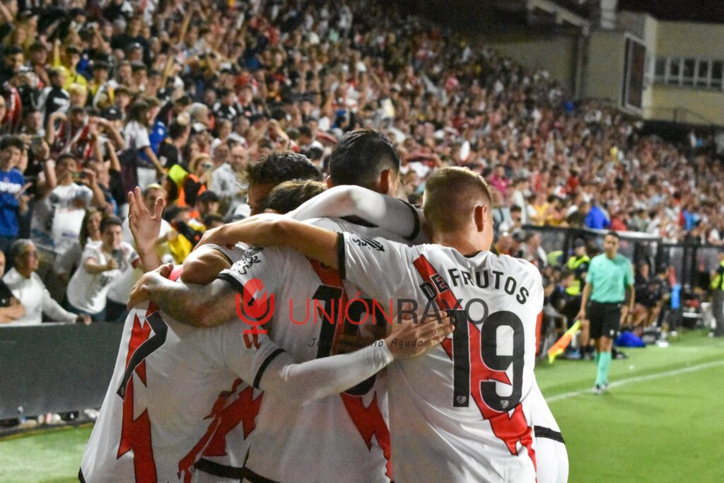 celebración gol Rayo