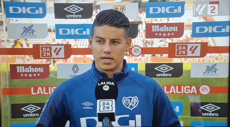 James tras su primera titularidad con el Rayo: "Tenía muchas ganas ya. Espero que pueda ayudar al club, que es lo que yo quiero" 1 James declas leganes