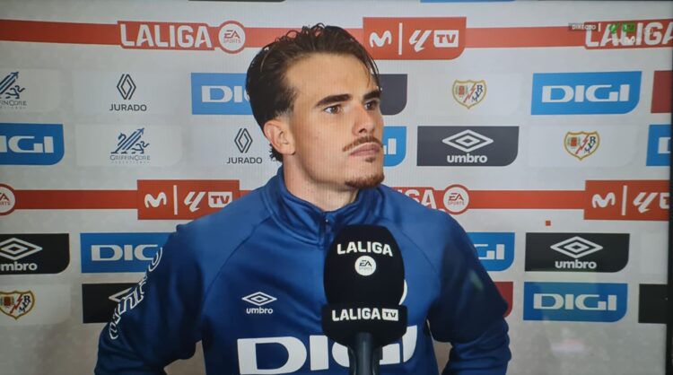 Pep Chavarría tras el empate ante el Atlético de Madrid: "Teníamos que ser agresivos para poder robar en campo contrario y generar alguna situación de gol" 1 Pep Chavarría declas atletico