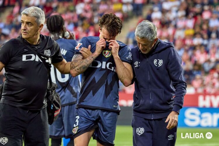 Pep Chavarría lesión lateral zurdo Girona Rayo