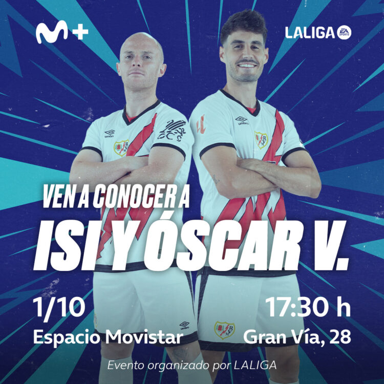 Óscar Valentín e Isi firmarán autógrafos en el Espacio Movistar de Gran Vía este martes 1 de octubre 1 20241001 152315