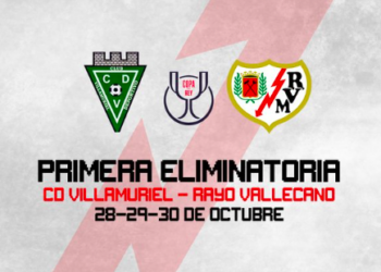 Villamuriel vs Rayo Copa del Rey. Vía: @RayoVallecano