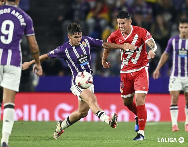 Primera participación de James en un gol del Rayo 1 James primera participacion gol