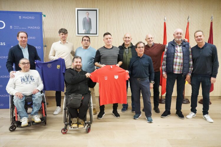 Presentación partido benéfico Discaprayo