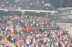 afición visitante Rayo Athletic