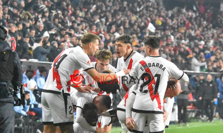 El Rayo Vallecano cierra el 'complicado' mes de diciembre con 6/12 puntos posibles 1 Rayo celebración