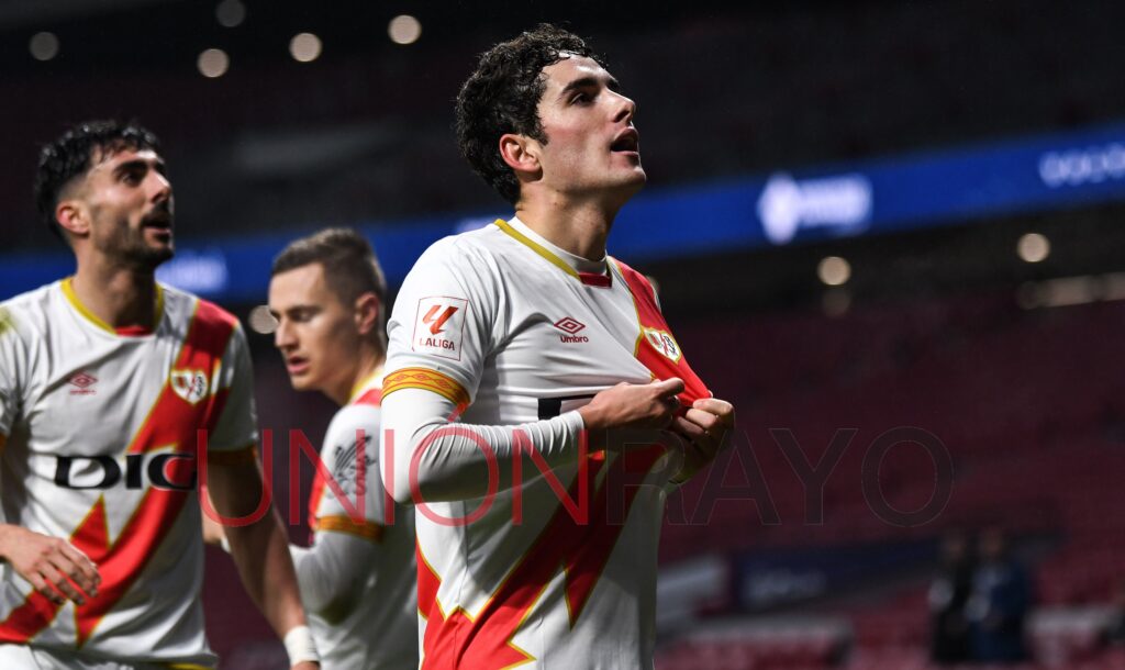 La celebración de Camello en el Metropolitano ante el Getafe para abrir el 2024
