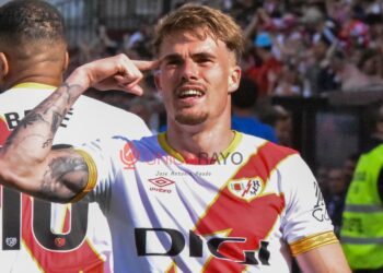 Pep Chavarría en el Rayo Vallecano en la remontada ante Osasuna