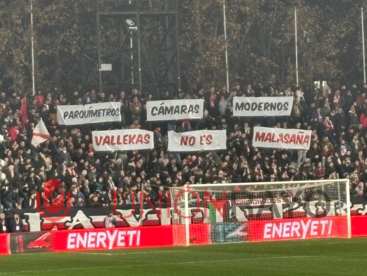 Parquímetros Pancarta Rayo Real Madrid