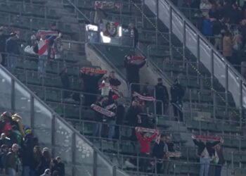 aficionados Rayo en Villamarín Betis