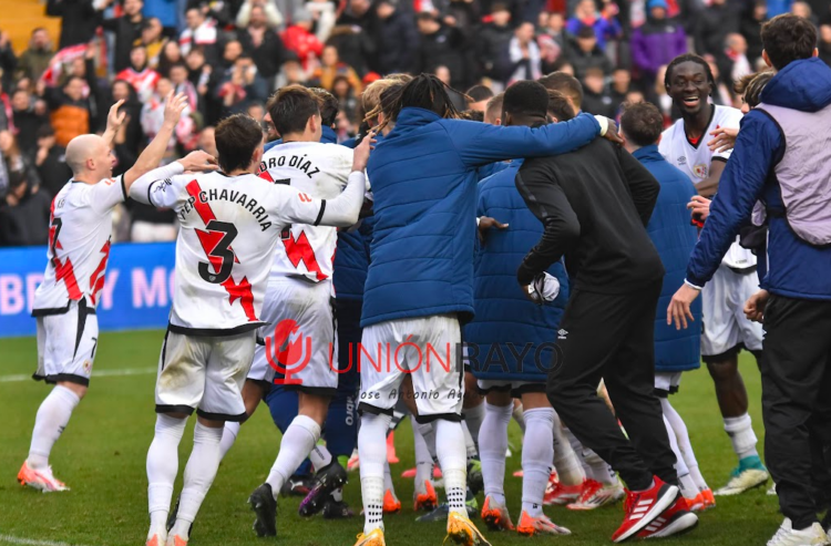El Rayo Vallecano suma siete jornadas sin perder 1 Rayo celebración
