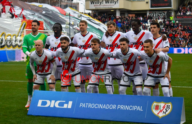 Once del Rayo Vallecano ante el Villarreal, jornada 25 1 Once Rayo Vallecano
