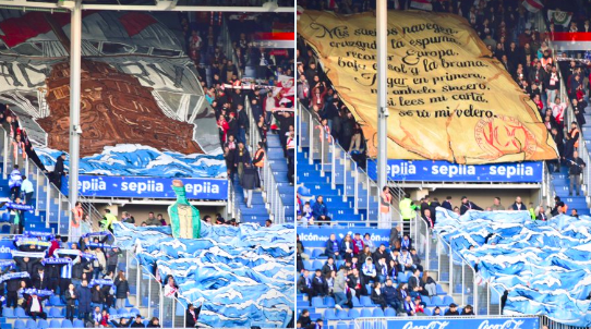 tifos desplazamiento Alavés Mendizorroza