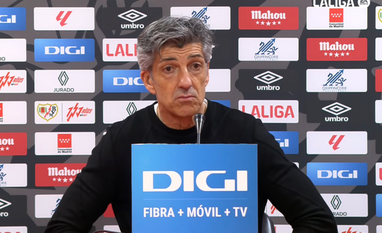 Imanol Alguacil, tras el empate ante el Rayo: "Si trabajamos y competimos como lo hemos hecho hoy vamos a estar más cerca de ganar que de perder" 1 Imanol rueda de prensa rayo
