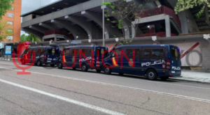 La primera grada visitante de la temporada en Liga en Vallecas fue ante el Betis 3 polícia delegación corteo alto riesgo