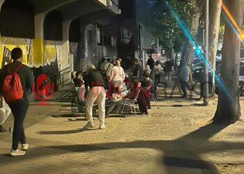 afición cola noche Rayo Mallorca