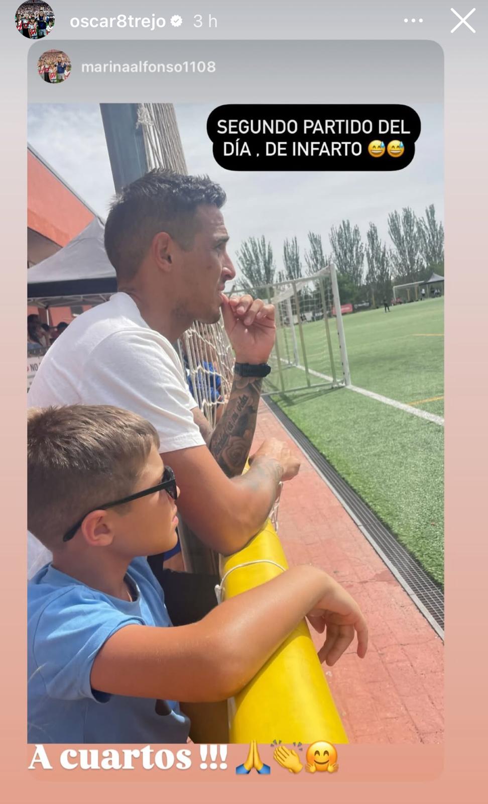 Los jugadores del Rayo Vallecano siguen disfrutando de sus vacaciones 7 Oscar Trejo y sus hijos