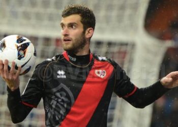 Leo Baptistao durante su etapa en el Rayo
