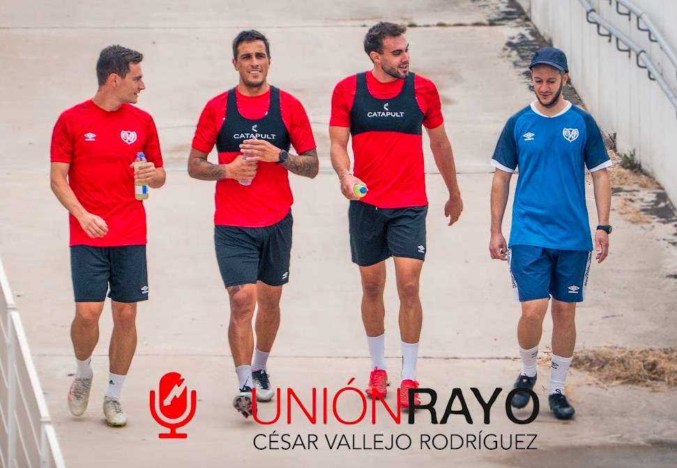 Morro y Diego Méndez, en el primer entrenamiento del Rayo 3 Diego Méndez