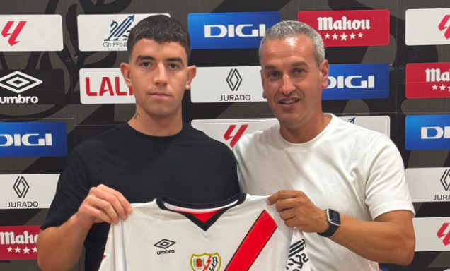 Diego Leitón, el nuevo central del Rayo B 1 Diego Leitón