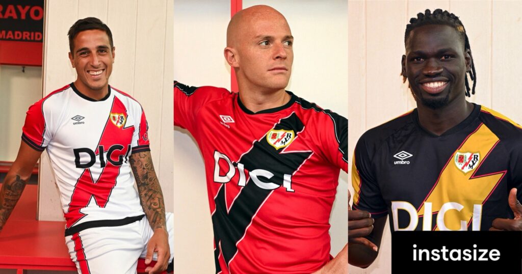 #EncuestaUR: ¿Qué nota le pones a las equipaciones del Rayo Vallecano 2025-2026? 2 equipaciones Rayo 25/26