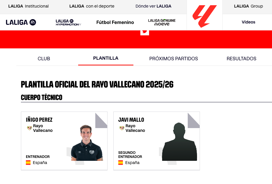 El acta arbitral recoge a Javi Mallo como segundo entrenador del Rayo en Montilivi 2 Javi Mallo segundo entrenador Rayo