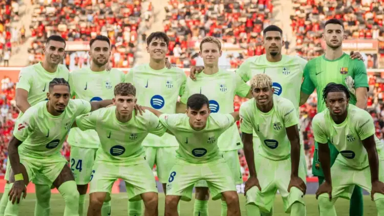 Once del Barça ante el Rayo Vallecano en la 3ª jornada de LaLiga 1 Once Barça