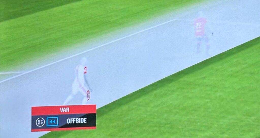 fuera de juego gol De Frutos Rayo Osasuna