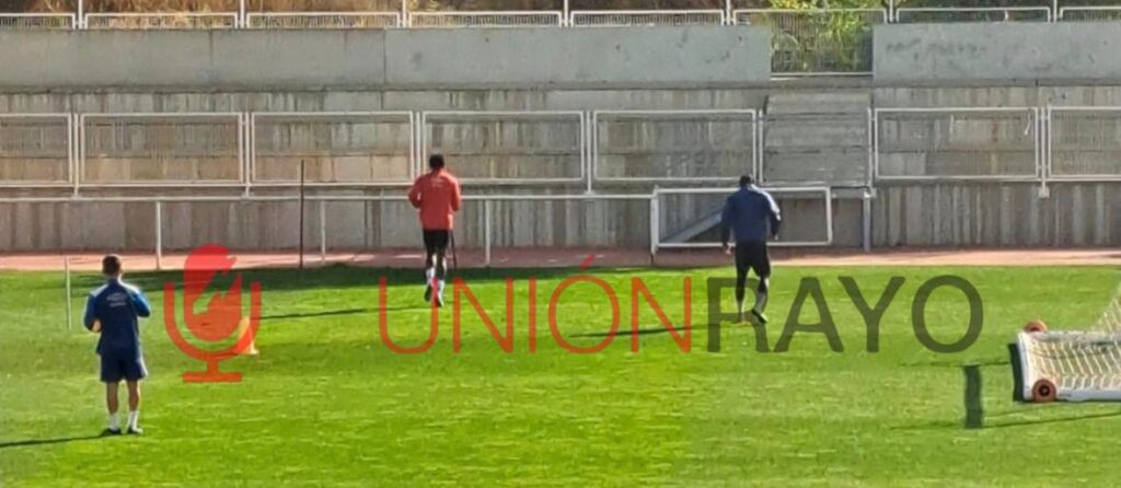 Mumin y Nteka entrenamiento Rayo