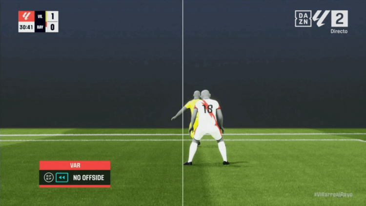 Rayo protestó fuera de juego gol gerard moreno