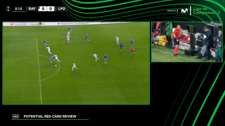 VAR salva roja Lejeune