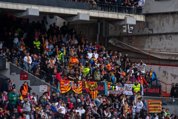 Afición visitante Valencia