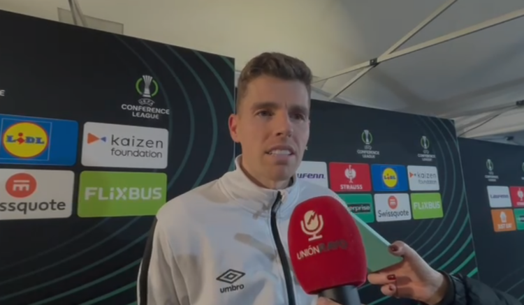 Gumbau, tras la victoria ante el Drita: "Poder celebrar el pase a octavos con una victoria y aquí en casa es muy ilusionante" 1 Gumbau declas drita