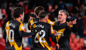 Galería del Granada 1-3 Rayo Vallecano de los dieciseisavos de Copa del Rey 3 Gol Rayo Pep Chavarría Pacha Espino