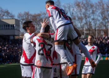 Celebración gol Rayo
