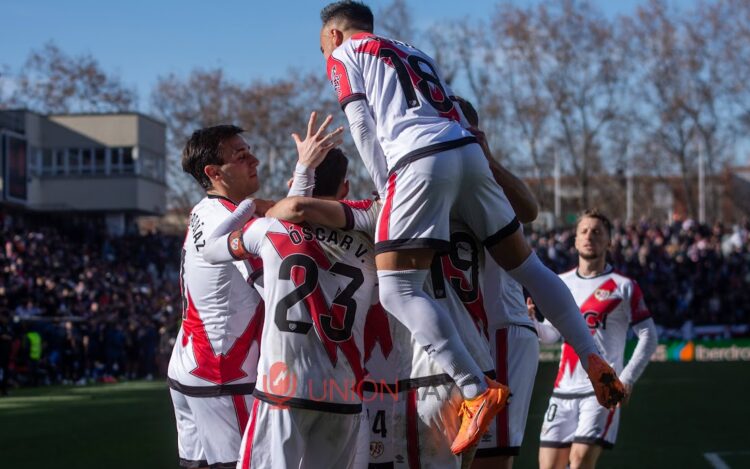 Celebración gol Rayo