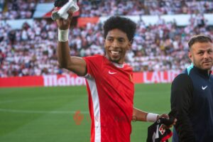 Mojica volvió a Vallecas como jugador del Mallorca 2 Mojica