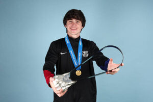 NYON, SWITZERLAND - APRIL 28: Marcos Parriego of FC Barcelona poses during the UEFA Youth League 2024/25 Final Winners Shoot at Centre Sportif de Colovray on April 28, 2025 in Nyon, Switzerland. (Photo by Jan Kruger - UEFA/UEFA via Getty Images)