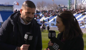Los aficionados del Rayo entonaron continuos cánticos contra Presa durante todo el partido en Butarque 3 Portillo previa atlético