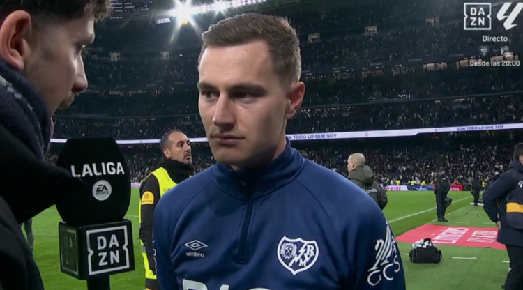 Jorge de Frutos, tras la derrota ante el Real Madrid: "La primera expulsión nos ha perjudicado bastante porque teníamos el partido controlado" 1 De Frutos declas real madrid rayo 2025-26