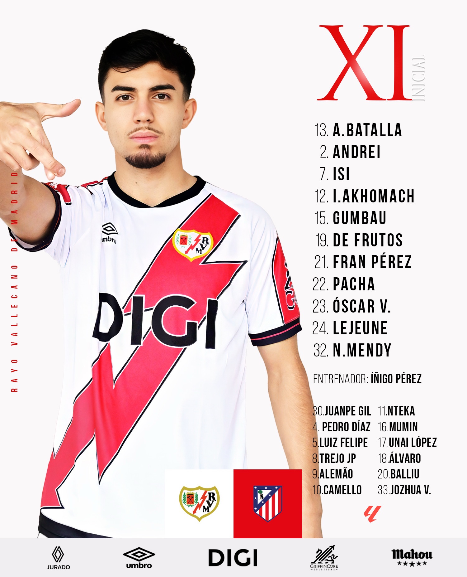 Once del Rayo Vallecano ante el Atlético de Madrid 2 img 9191 1